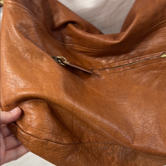 Anthropologie tan brown Leather Crossbody Bag Sabina New York Leather Crossbody - Picture 15 of 16